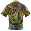 Australia Dot Painting Inspired Aboriginal Hawaiian Shirt - Aboriginal Dot Art Color Inspired Hawaiian Shirt