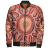 Australia Dot Painting Inspired Aboriginal Bomber Jacket - Big Flower Painting With Aboriginal Dot Bomber Jacket