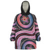 Australia Dot Painting Inspired Aboriginal Snug Hoodie - Turtles With Dot In Aboriginal Snug Hoodie