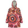 Australia Dot Painting Inspired Aboriginal Snug Hoodie - Circle In The Aboriginal Dot Art Style Snug Hoodie