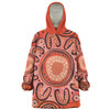 Australia Dot Painting Inspired Aboriginal Snug Hoodie - Big Flower Painting With Aboriginal Dot Snug Hoodie