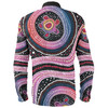 Australia Dot Painting Inspired Aboriginal Long Sleeve Shirt - Turtles With Dot In Aboriginal Long Sleeve Shirt