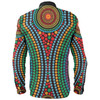 Australia Dot Painting Inspired Aboriginal Long Sleeve Shirt - Dot Color In The Aboriginal Style Long Sleeve Shirt