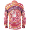 Australia Dot Painting Inspired Aboriginal Long Sleeve Shirt - Aboriginal Style Dot Long Sleeve Shirt
