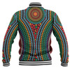 Australia Dot Painting Inspired Aboriginal Baseball Jacket - Dot Color In The Aboriginal Style Baseball Jacket
