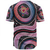 Australia Dot Painting Inspired Aboriginal Baseball Shirt - Turtles With Dot In Aboriginal Baseball Shirt