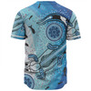 Australia Dot Painting Inspired Aboriginal Baseball Shirt - Aboriginal Dot Art With Crocodile Baseball Shirt