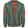 Australia Dot Painting Inspired Aboriginal Sweatshirt - Dot Color In The Aboriginal Style Sweatshirt