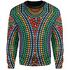 Australia Dot Painting Inspired Aboriginal Sweatshirt - Dot Color In The Aboriginal Style Sweatshirt
