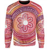 Australia Dot Painting Inspired Aboriginal Sweatshirt - Aboriginal Style Dot Sweatshirt