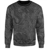 Australia Dot Painting Inspired Aboriginal Sweatshirt - Aboriginal Dot Grey Art With Animals Sweatshirt