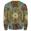 Australia Dot Painting Inspired Aboriginal Sweatshirt - Aboriginal Dot Art Color Inspired Sweatshirt