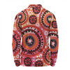 Australia Dot Painting Inspired Aboriginal Long Sleeve Polo Shirt - Circle In The Aboriginal Dot Art Style Long Sleeve Polo Shirt