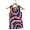 Australia Dot Painting Inspired Aboriginal Men Singlet - Turtles With Dot In Aboriginal Men Singlet