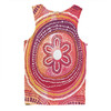 Australia Dot Painting Inspired Aboriginal Men Singlet - Aboriginal Style Dot Men Singlet