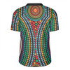 Australia Dot Painting Inspired Aboriginal Rugby Jersey - Dot Color In The Aboriginal Style Rugby Jersey
