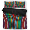 Australia Dot Painting Inspired Aboriginal Bedding Set - Dot Color In The Aboriginal Style Bedding Set