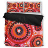 Australia Dot Painting Inspired Aboriginal Bedding Set - Circle In The Aboriginal Dot Art Style Bedding Set