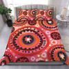 Australia Dot Painting Inspired Aboriginal Bedding Set - Circle In The Aboriginal Dot Art Style Bedding Set