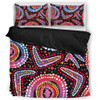 Australia Dot Painting Inspired Aboriginal Bedding Set - Boomerang From Aboriginal Art Bedding Set