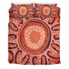 Australia Dot Painting Inspired Aboriginal Bedding Set - Big Flower Painting With Aboriginal Dot Bedding Set