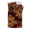Australia Dot Painting Inspired Aboriginal Bedding Set - Aboriginal Dot Pattern Painting Art Bedding Set