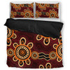 Australia Dot Painting Inspired Aboriginal Bedding Set - Aboriginal Dot Pattern Painting Art Bedding Set