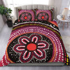 Australia Dot Painting Inspired Aboriginal Bedding Set - Aboriginal Color Dot Inspired Bedding Set