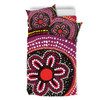 Australia Dot Painting Inspired Aboriginal Bedding Set - Aboriginal Color Dot Inspired Bedding Set