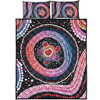 Australia Dot Painting Inspired Aboriginal Quilt Bed Set - Turtles With Dot In Aboriginal Quilt Bed Set