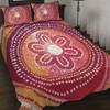 Australia Dot Painting Inspired Aboriginal Quilt Bed Set - Aboriginal Style Dot Quilt Bed Set