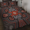 Australia Dot Painting Inspired Aboriginal Quilt Bed Set - Aboriginal Dot Indigenous Art Inspired Quilt Bed Set