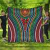 Australia Dot Painting Inspired Aboriginal Quilt - Dot Color In The Aboriginal Style Quilt