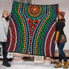 Australia Dot Painting Inspired Aboriginal Quilt - Dot Color In The Aboriginal Style Quilt