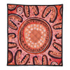 Australia Dot Painting Inspired Aboriginal Quilt - Big Flower Painting With Aboriginal Dot Quilt