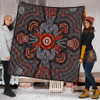 Australia Dot Painting Inspired Aboriginal Quilt - Aboriginal Dot Indigenous Art Inspired Quilt