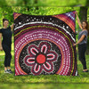 Australia Dot Painting Inspired Aboriginal Quilt - Aboriginal Color Dot Inspired Quilt