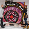 Australia Dot Painting Inspired Aboriginal Quilt - Aboriginal Color Dot Inspired Quilt