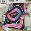 Australia Dot Painting Inspired Aboriginal Blanket - Turtles With Dot In Aboriginal Blanket