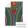 Australia Dot Painting Inspired Aboriginal Blanket - Dot Color In The Aboriginal Style Blanket