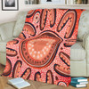 Australia Dot Painting Inspired Aboriginal Blanket - Big Flower Painting With Aboriginal Dot Blanket