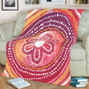 Australia Dot Painting Inspired Aboriginal Blanket - Aboriginal Style Dot Blanket