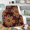 Australia Dot Painting Inspired Aboriginal Blanket - Aboriginal Dot Pattern Painting Art Blanket