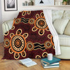 Australia Dot Painting Inspired Aboriginal Blanket - Aboriginal Dot Pattern Painting Art Blanket