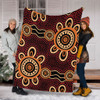 Australia Dot Painting Inspired Aboriginal Blanket - Aboriginal Dot Pattern Painting Art Blanket