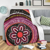 Australia Dot Painting Inspired Aboriginal Blanket - Aboriginal Color Dot Inspired Blanket