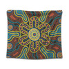Australia Dot Painting Inspired Aboriginal Tapestry - Aboriginal Dot Art Color Inspired Tapestry