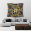 Australia Dot Painting Inspired Aboriginal Tapestry - Aboriginal Dot Art Color Inspired Tapestry