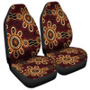 Australia Dot Painting Inspired Aboriginal Car Seat Cover - Aboriginal Dot Pattern Painting Art Car Seat Cover