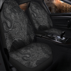 Australia Dot Painting Inspired Aboriginal Car Seat Cover - Aboriginal Dot Grey Art With Animals Car Seat Cover Australia Dot Painting Inspired Aboriginal Car Seat Cover - Aboriginal Dot Grey Art With Animals Car Seat Cover